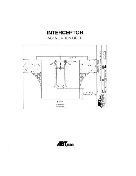 Catalogue produit ABT Drain : Polydrain Interceptor
