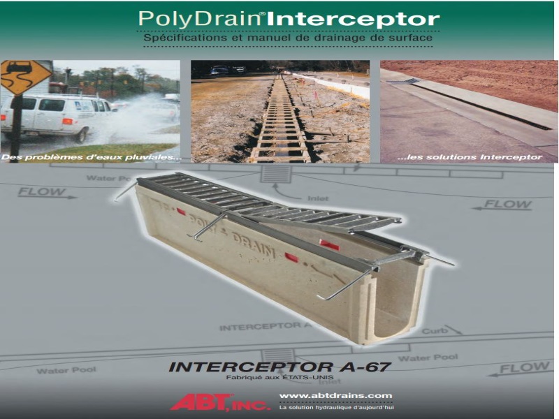 Catalogue produit ABT Drain : Polydrain PDX